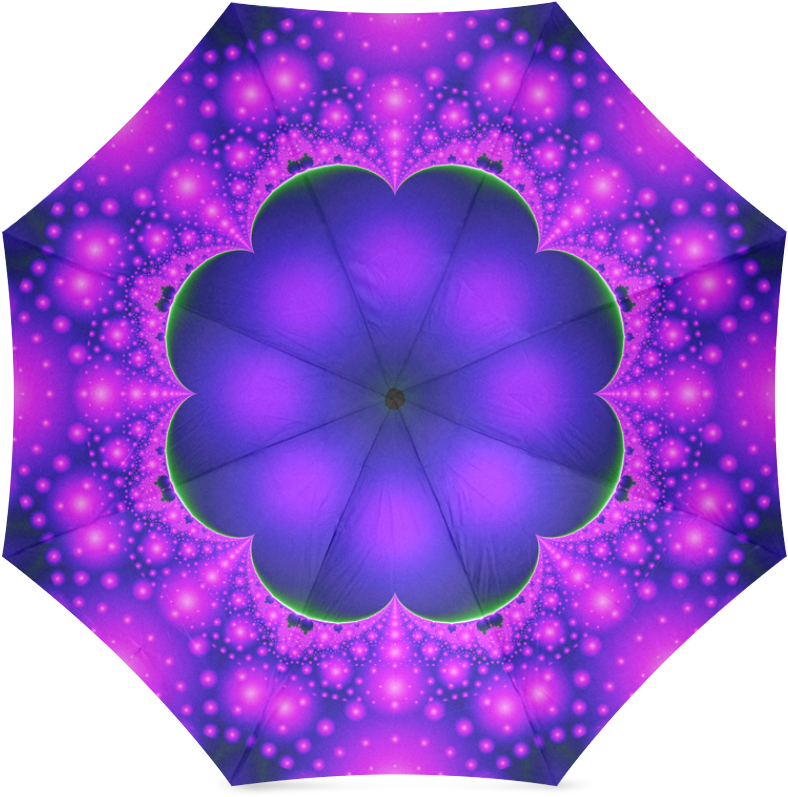 Purple And Pink Glow Foldable Umbrella Artist Tracey - Umbrella (1000x1000), Png Download