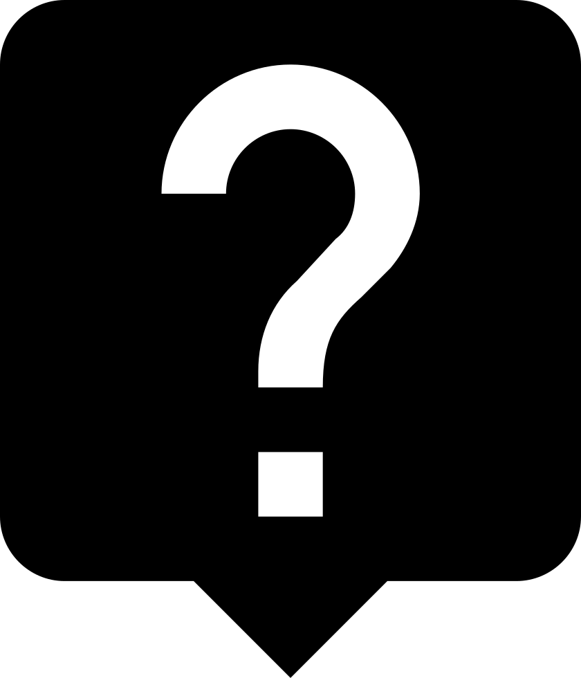 Bubble Clipart Question Mark - Question Icon Material Design (840x980), Png Download