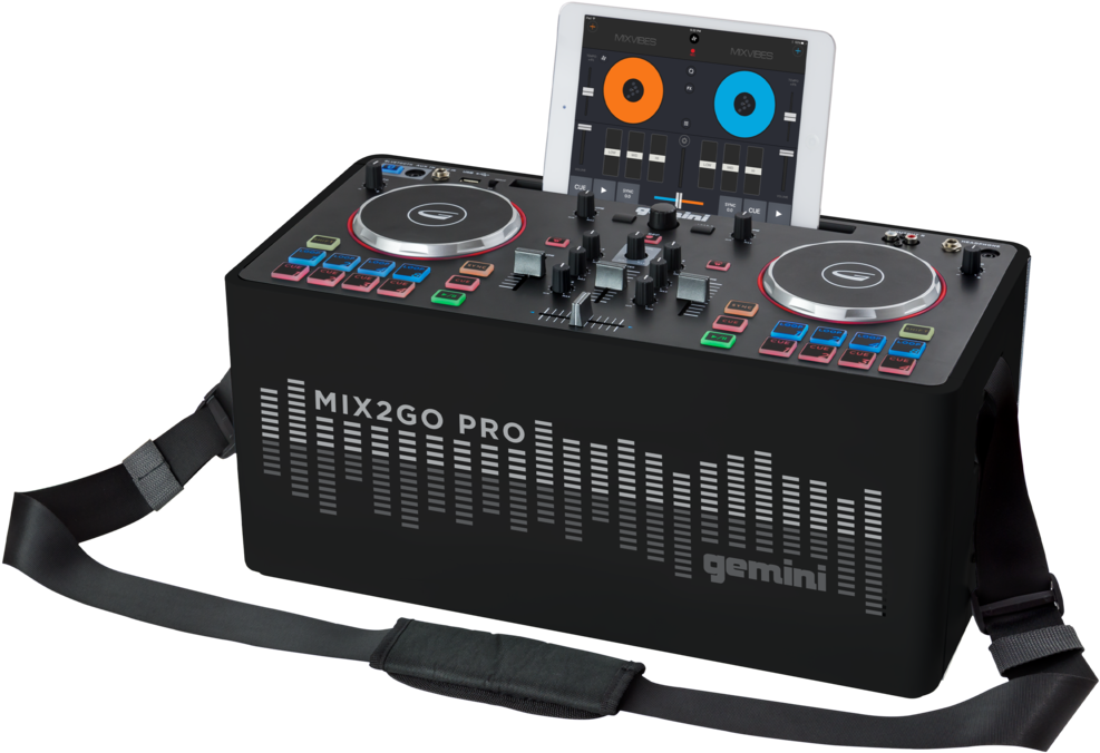 Wireless Speaker With Party Lights - Gemini Mix2go (1200x800), Png Download