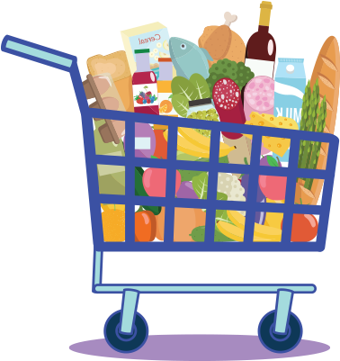 Capitol Supermarket Logo - Shopping Cart (600x600), Png Download