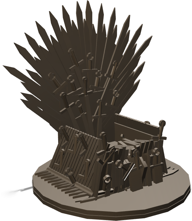 Mobile's Iron Throne Updated - Throne (1024x768), Png Download