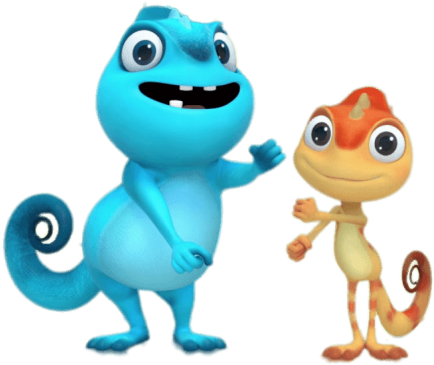 Download Cam & Leon Dancing Clipart Png Photo - Cartoon (850x479), Png Download