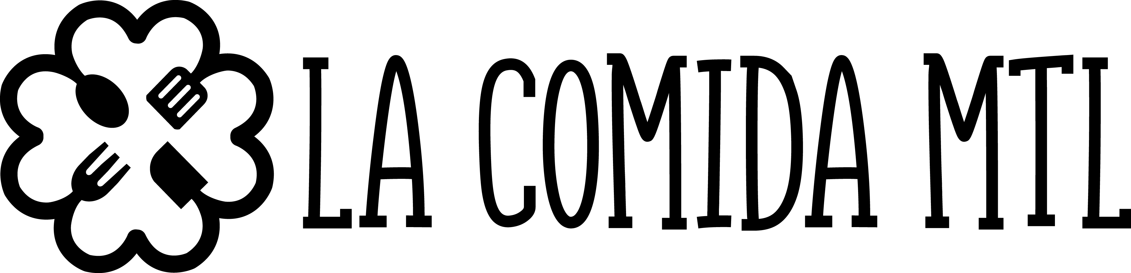 La Comida Mtl - Oval (3821x922), Png Download