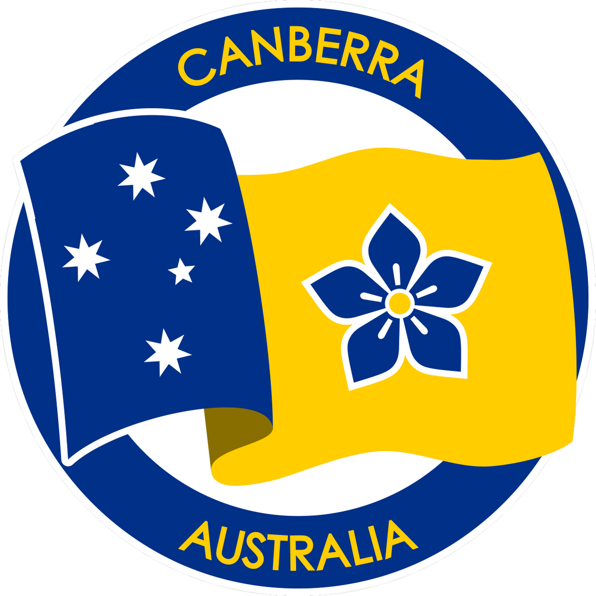 Ausflag - Flying Flag Of Australian Capital Territory (1200x1200), Png Download