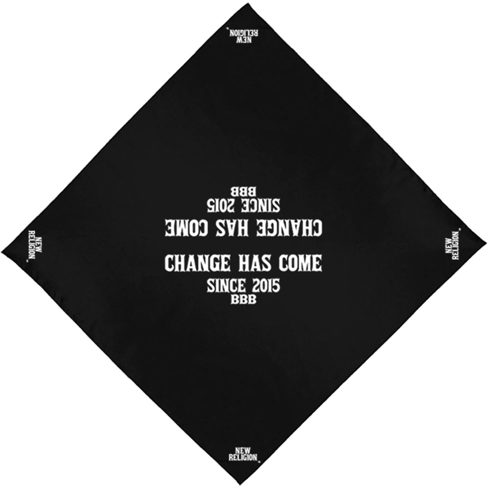 Image Of Black & White Bandana - Triangle (1800x1800), Png Download