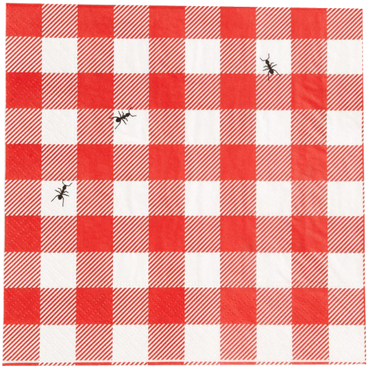 Gingham Paper Napkins A Partiality To From - Buffalo Plaid Stencil Svg (584x700), Png Download