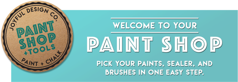 Chalk Paint Shop - Label (1000x375), Png Download