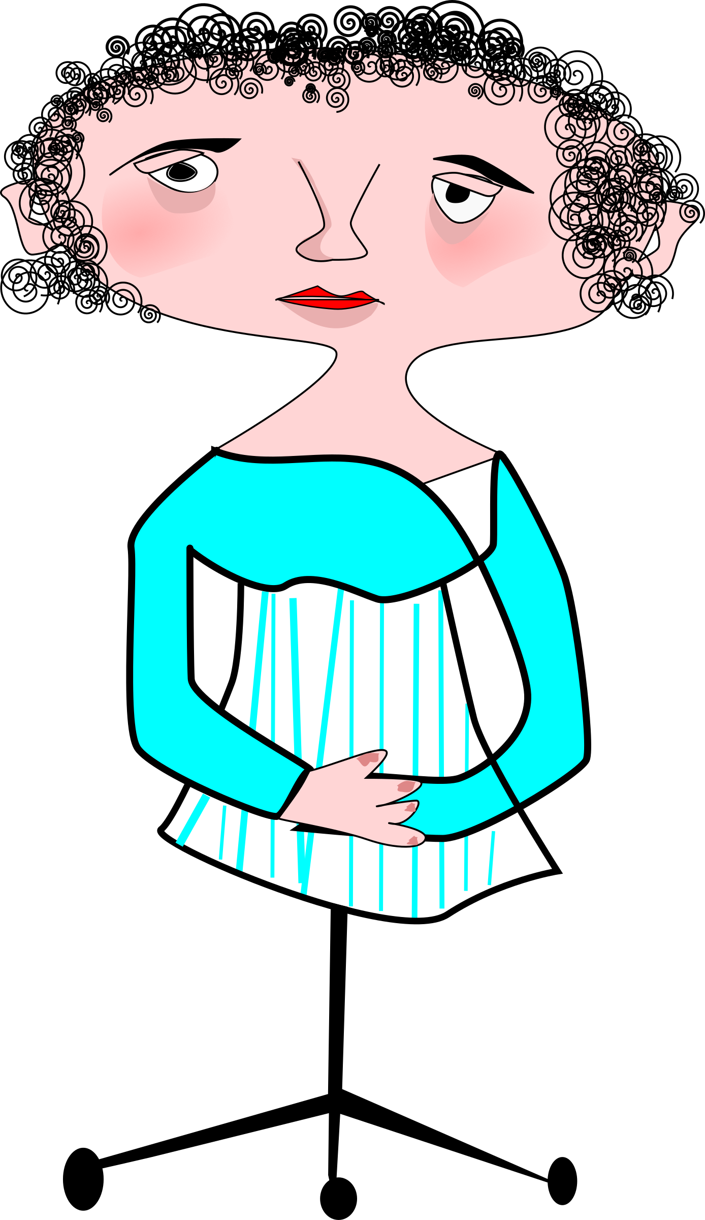 Mujer Clipart Icon - Penjahit Vektor (434x750), Png Download