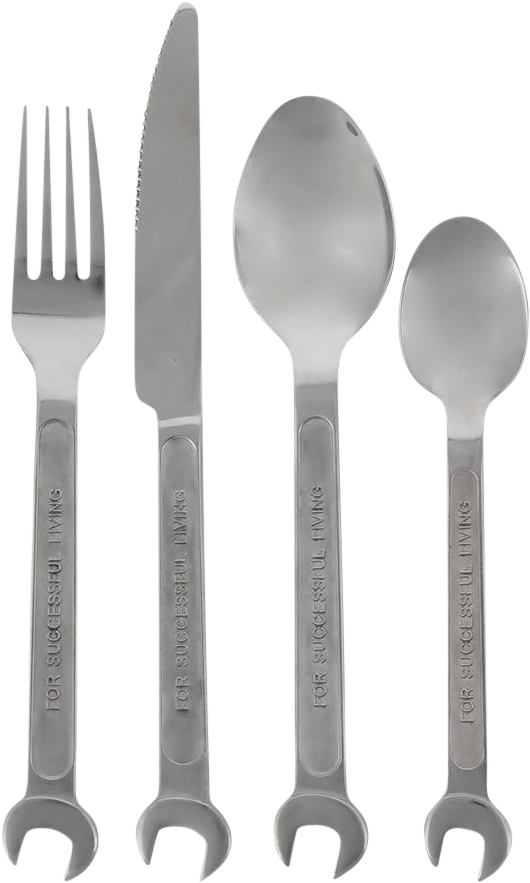 Diesel By Seletti Diy Cutlery Set-0 - Wrench Knife And Fork (1200x1200), Png Download