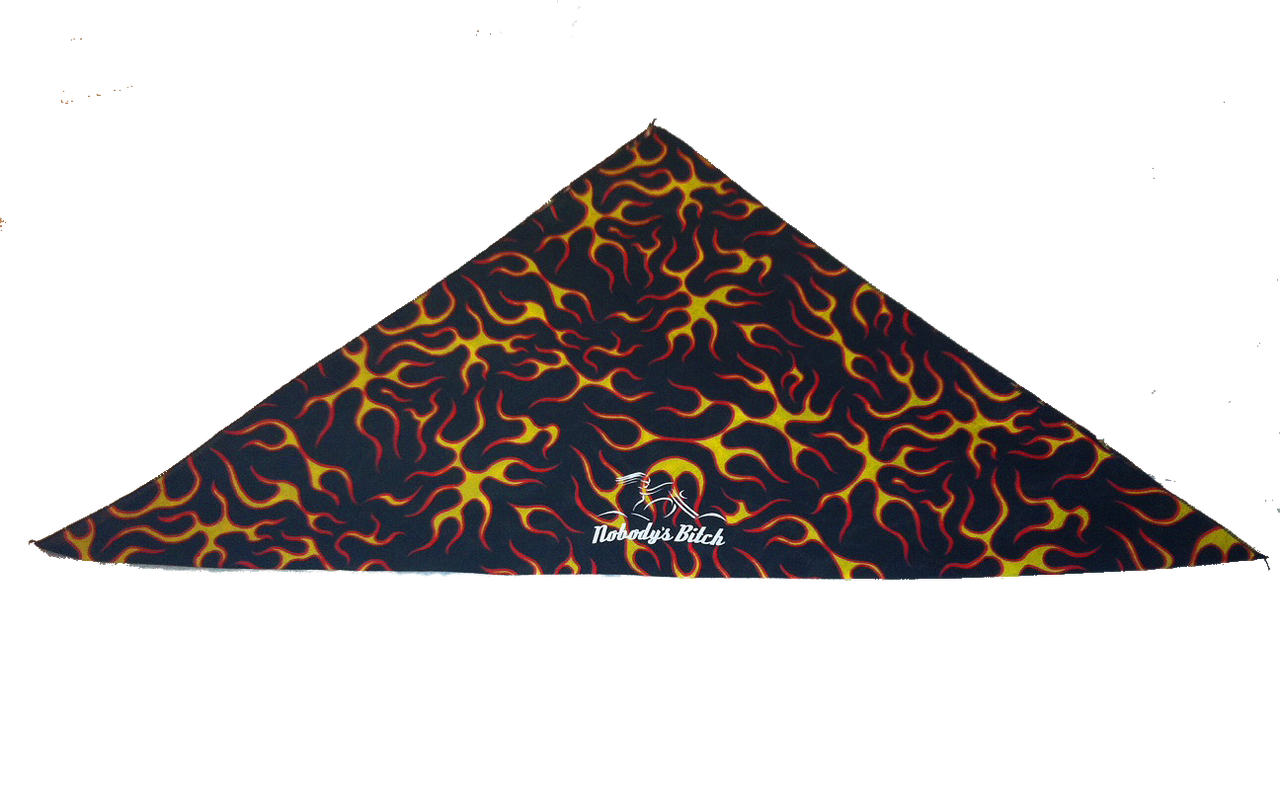 Flame Print Bandana - Triangle (1280x794), Png Download