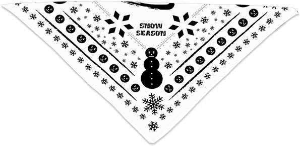 Snowseason Bandana - Heart (600x600), Png Download