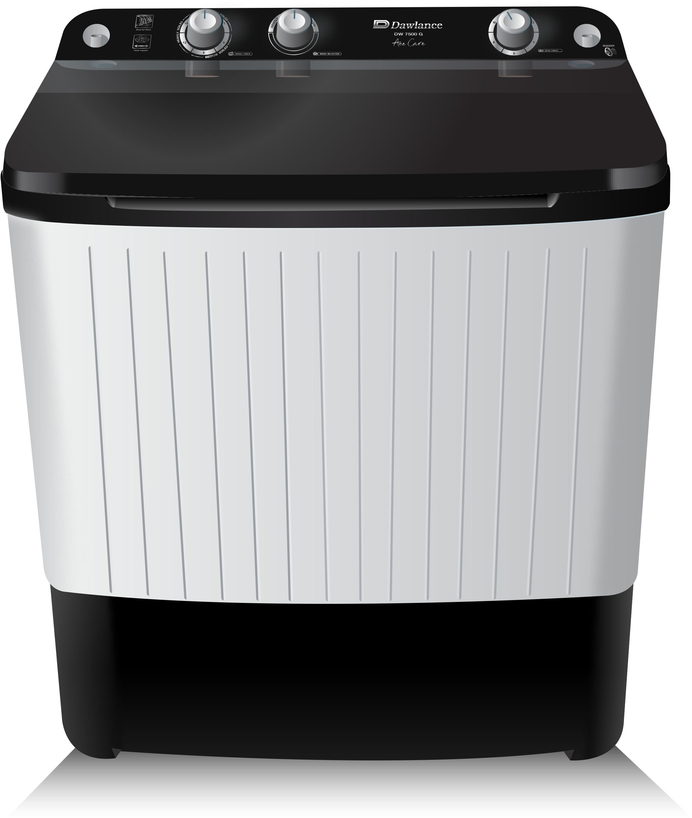 Semi Auto 7500g - Dawlance Washing Machine Dw 7500 Price In Pakistan (2400x2880), Png Download