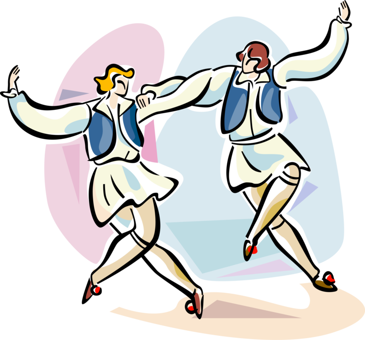 Download Vector Dancer Ethnic - Greek Dancers Clip Art PNG Image with ...