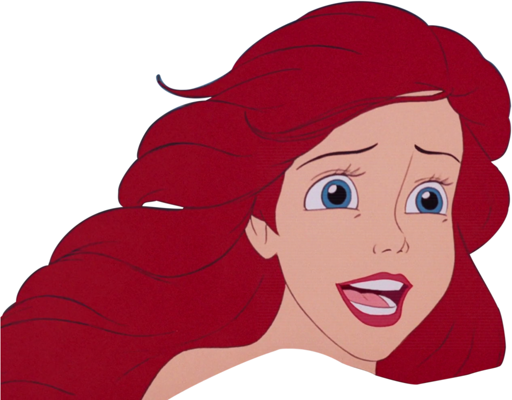 Little Mermaid Png - Ariel Little Mermaid Face (1010x791), Png Download