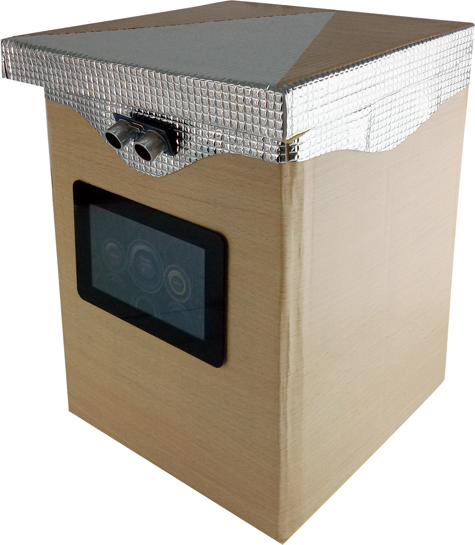 Smart Trash Bin - Box (2080x2393), Png Download