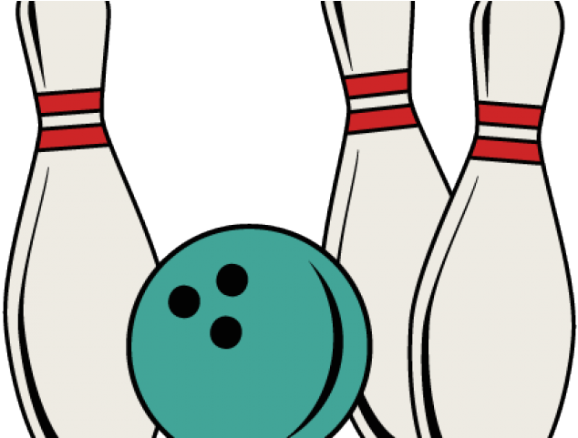 Bowling Clipart Svg - Bowling Pins Clipart Png (640x480), Png Download