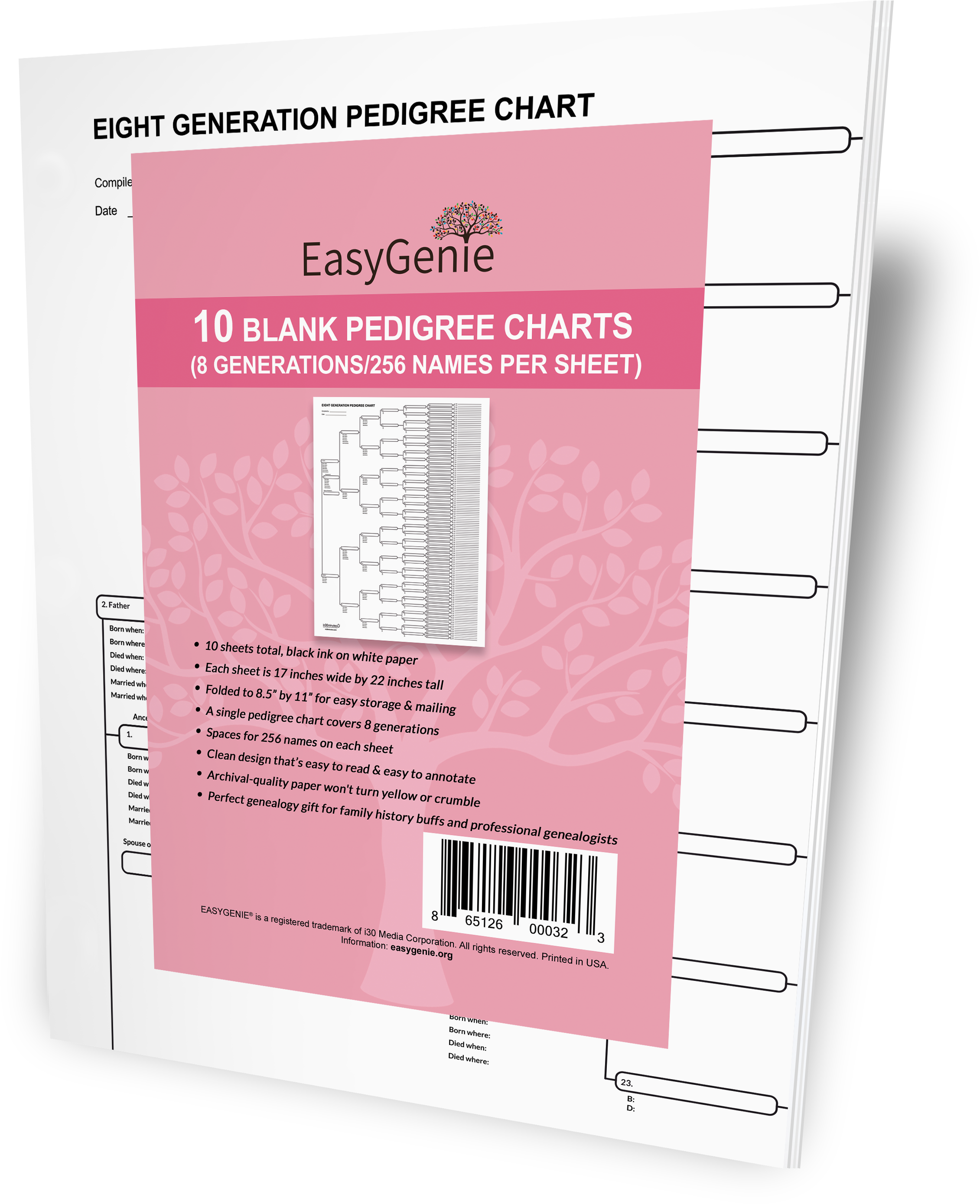 Pedigree Chart 30 Generations (2448x3264), Png Download