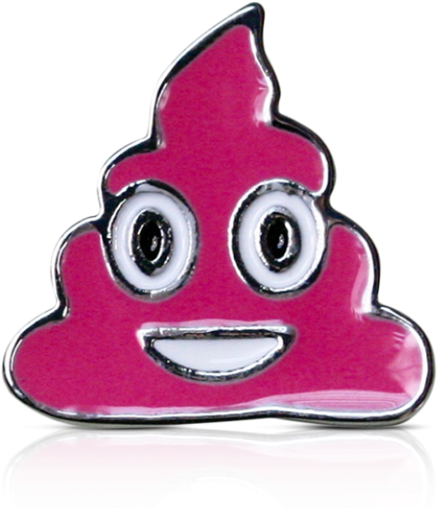 Emoji Poo Pink - Cartoon (520x760), Png Download