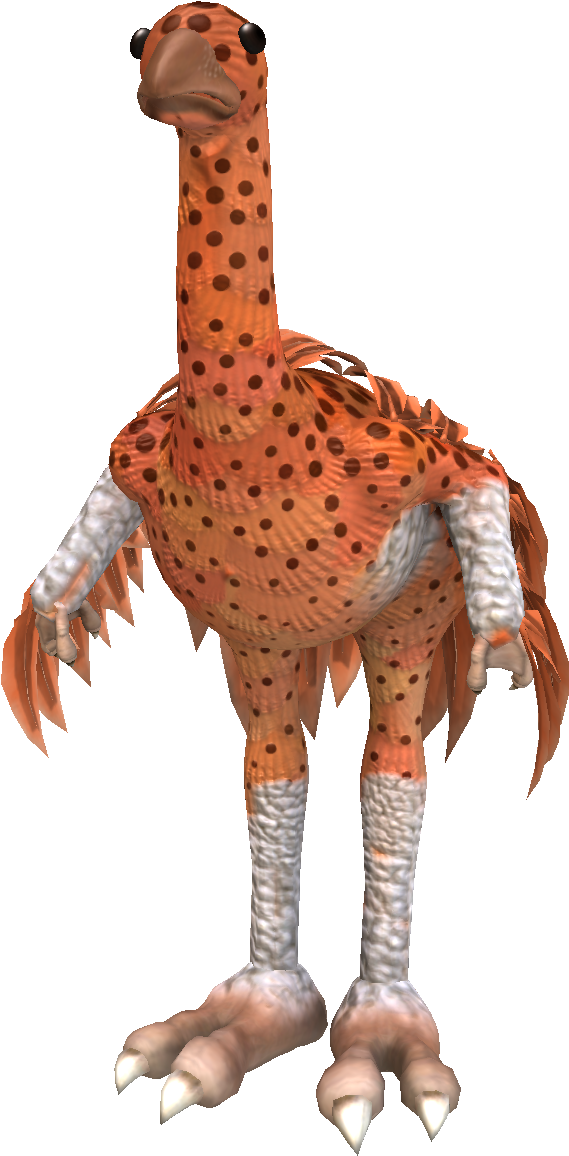 Red Spotted Ostrich - Plush (599x1177), Png Download