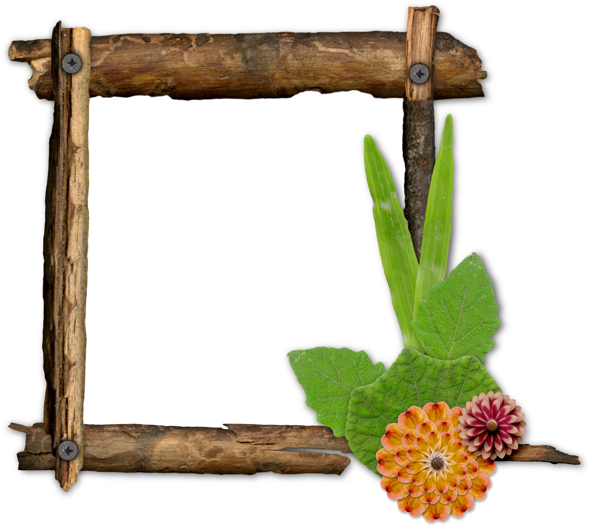 Rustic Twig Picture Frames Png - Lantana (1940x1726), Png Download