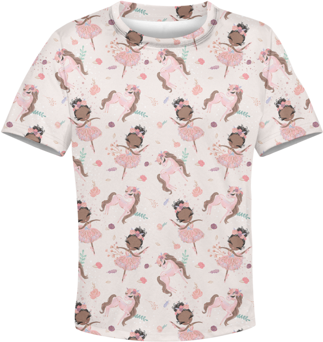 3d Cute Unicorn With Princess Kid Full Print Hoodie - Jellyfish (800x800), Png Download