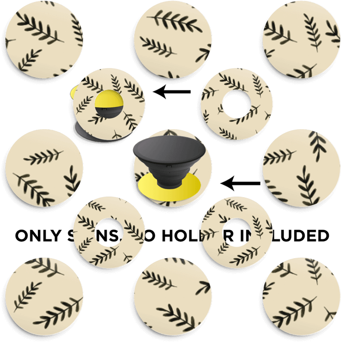 Twigs Skin Phone Holder - Circle (800x800), Png Download