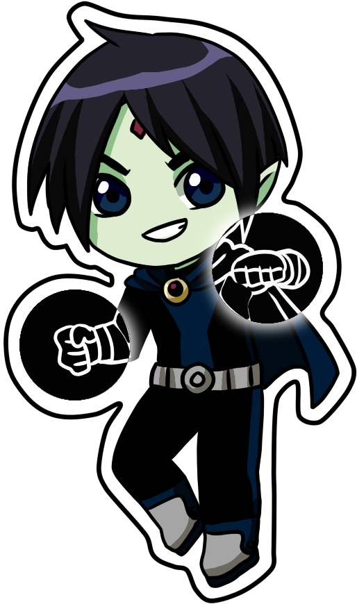 Entity Son Of Raven And Beastboy - Teen Titans (797x981), Png Download