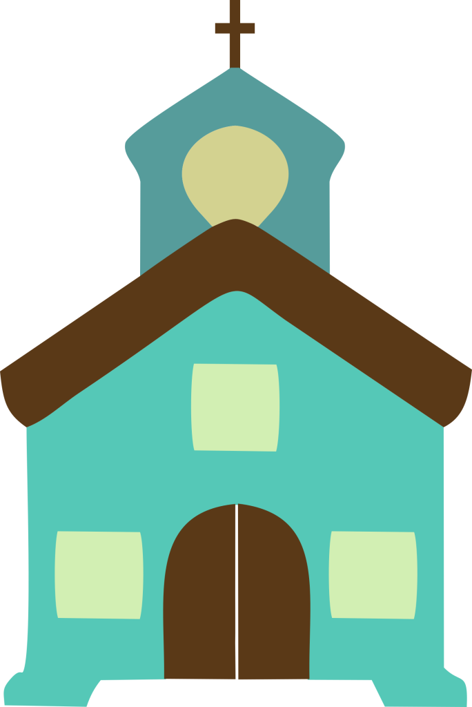 Church Color Icon Image - Cross (684x1024), Png Download