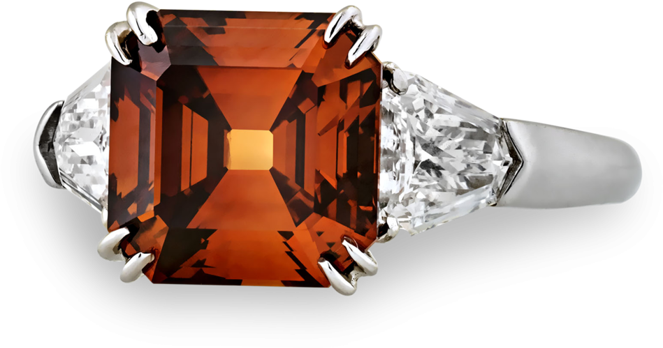 Fancy Deep Brown Orange Diamond Ring, - Engagement Ring (1250x1000), Png Download