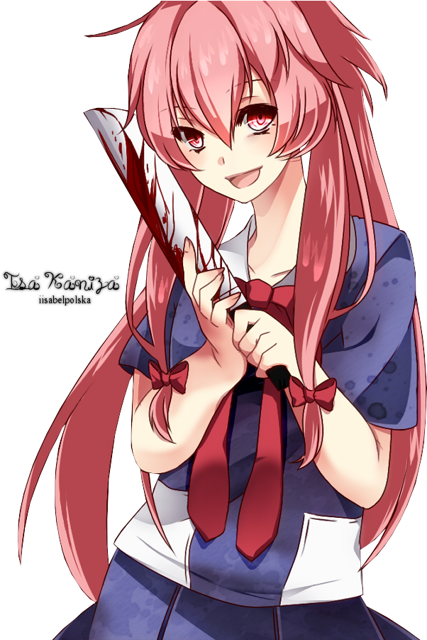 Mirai Nikki Yuno Gasai Yandere (720x900), Png Download