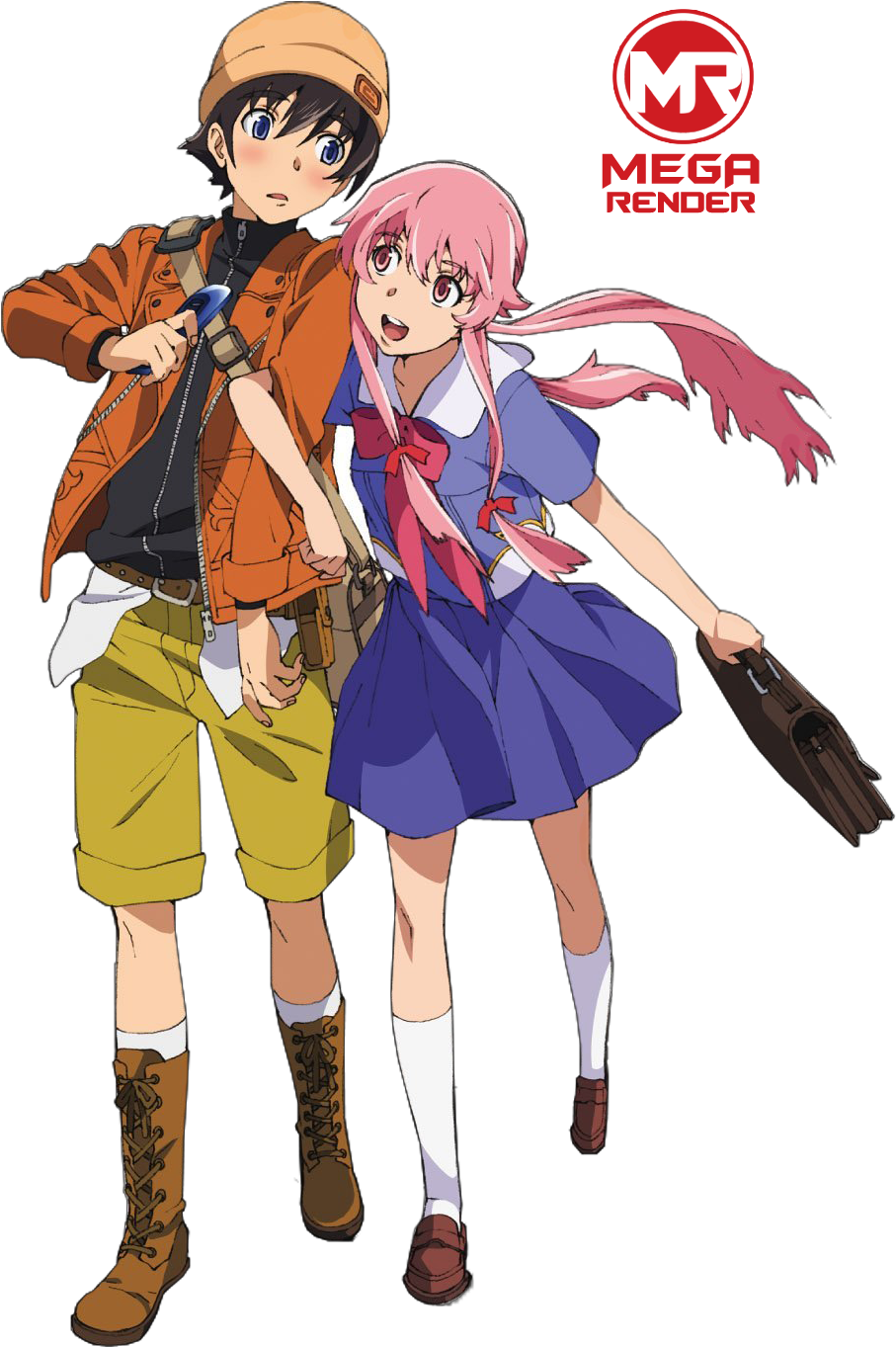 Anime - Mirai Nikki Yuki Png (1020x1441), Png Download