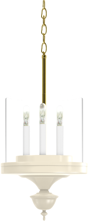 Little Greenwich Hanging Sconce With Brass - Ceiling Fixture (1000x1000), Png Download