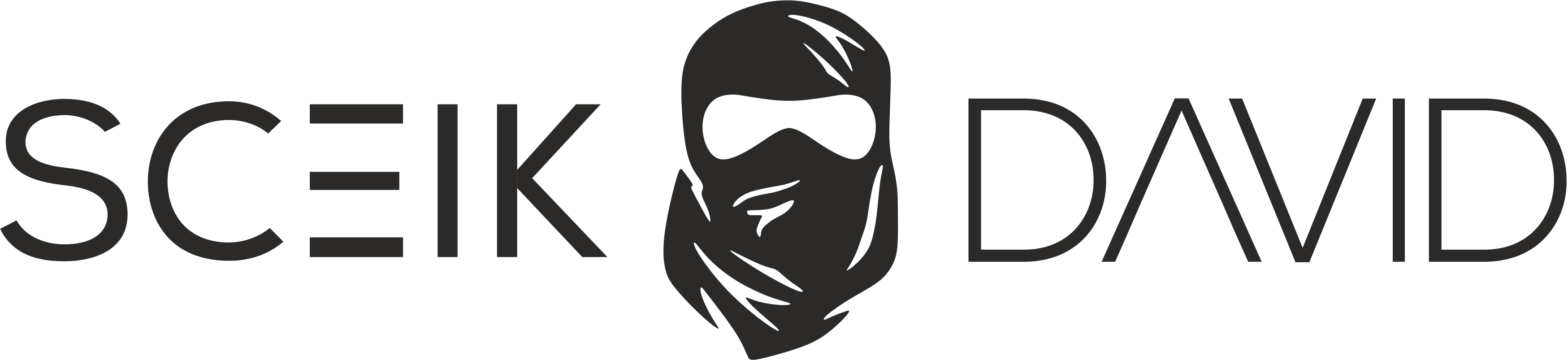 Sceik David Fashion House - Sceik David Logo (3498x803), Png Download