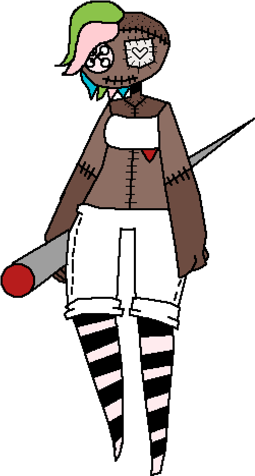 Stitchie The Voodoo Doll - Cartoon (600x1000), Png Download