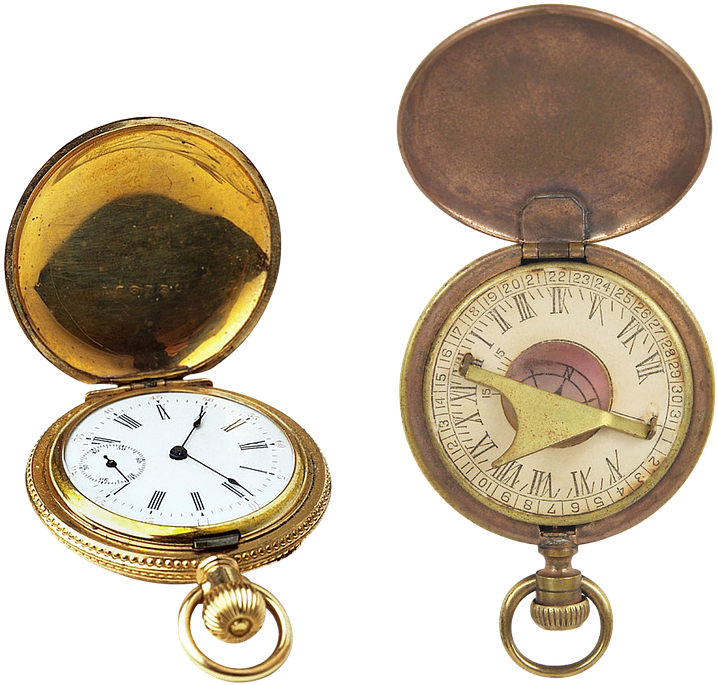 Vintage Watch, Pocket Watch, Gold Watch, Old, Unique - Pocket Watch Stock (818x720), Png Download