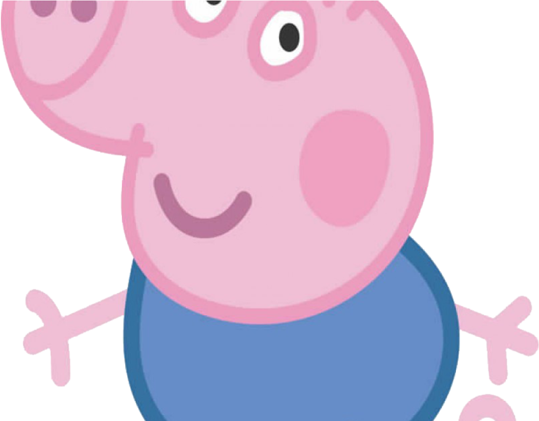 Peppa Pig - George Pig Sujo De Lama (1368x855), Png Download