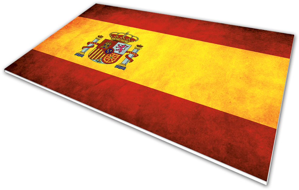 Spanish Flag - Mat (1000x651), Png Download