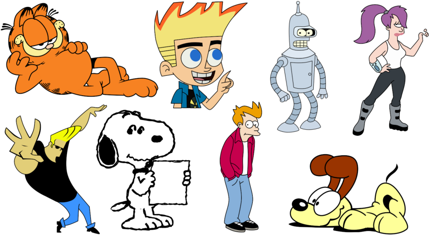 Download Famous Cartoon Characters PNG Image with No Background 