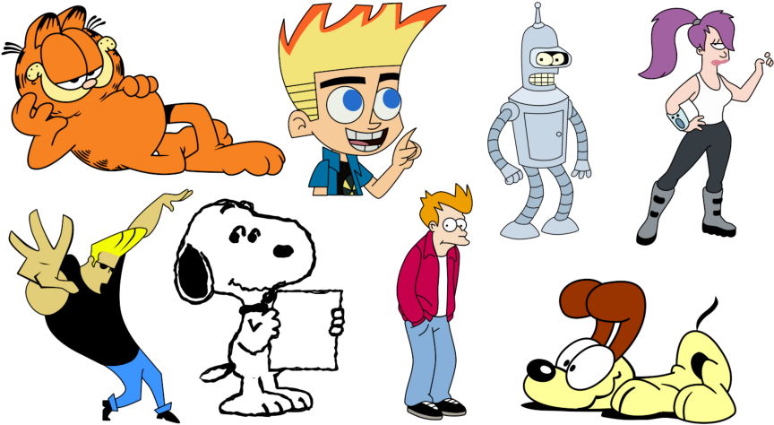 Famous Cartoon Characters (872x486), Png Download