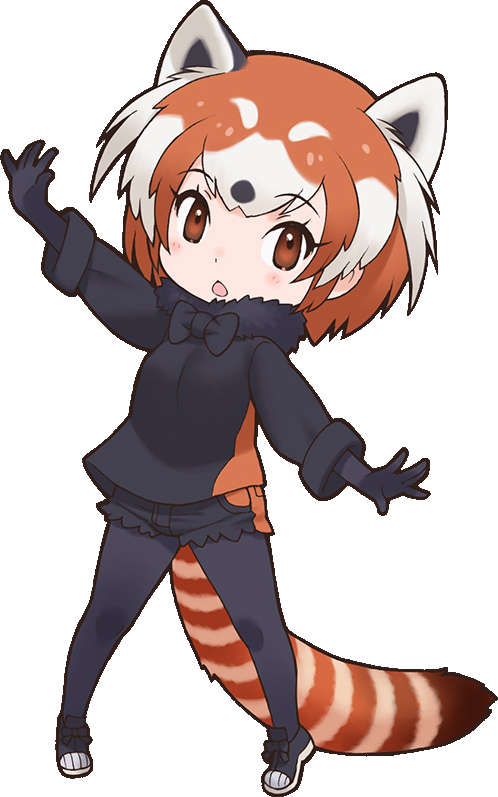 Red Pandaex - Kemono Friends Lesser Panda (498x797), Png Download