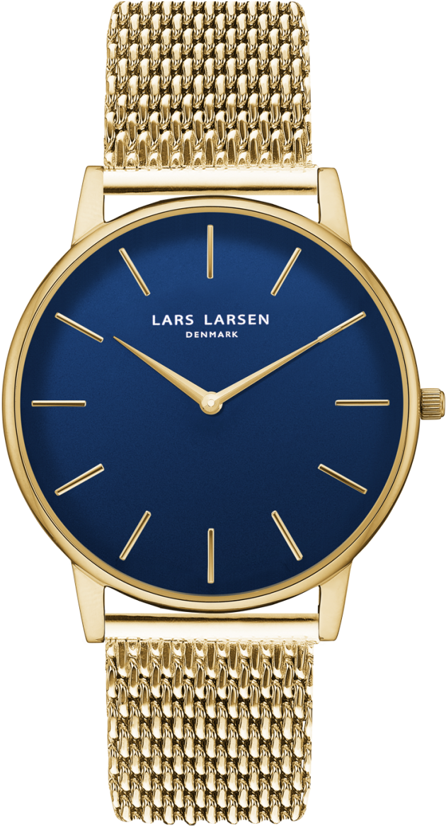Vector Freeuse Oliver Mens Watch Gold With Blue Dial (1200x1200), Png Download