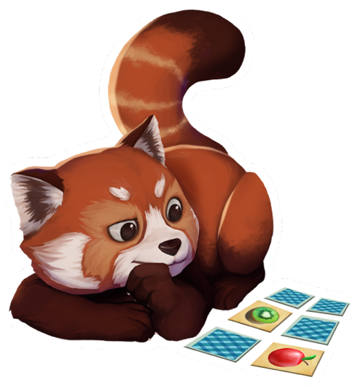 My Red Panda - Cartoon (618x618), Png Download