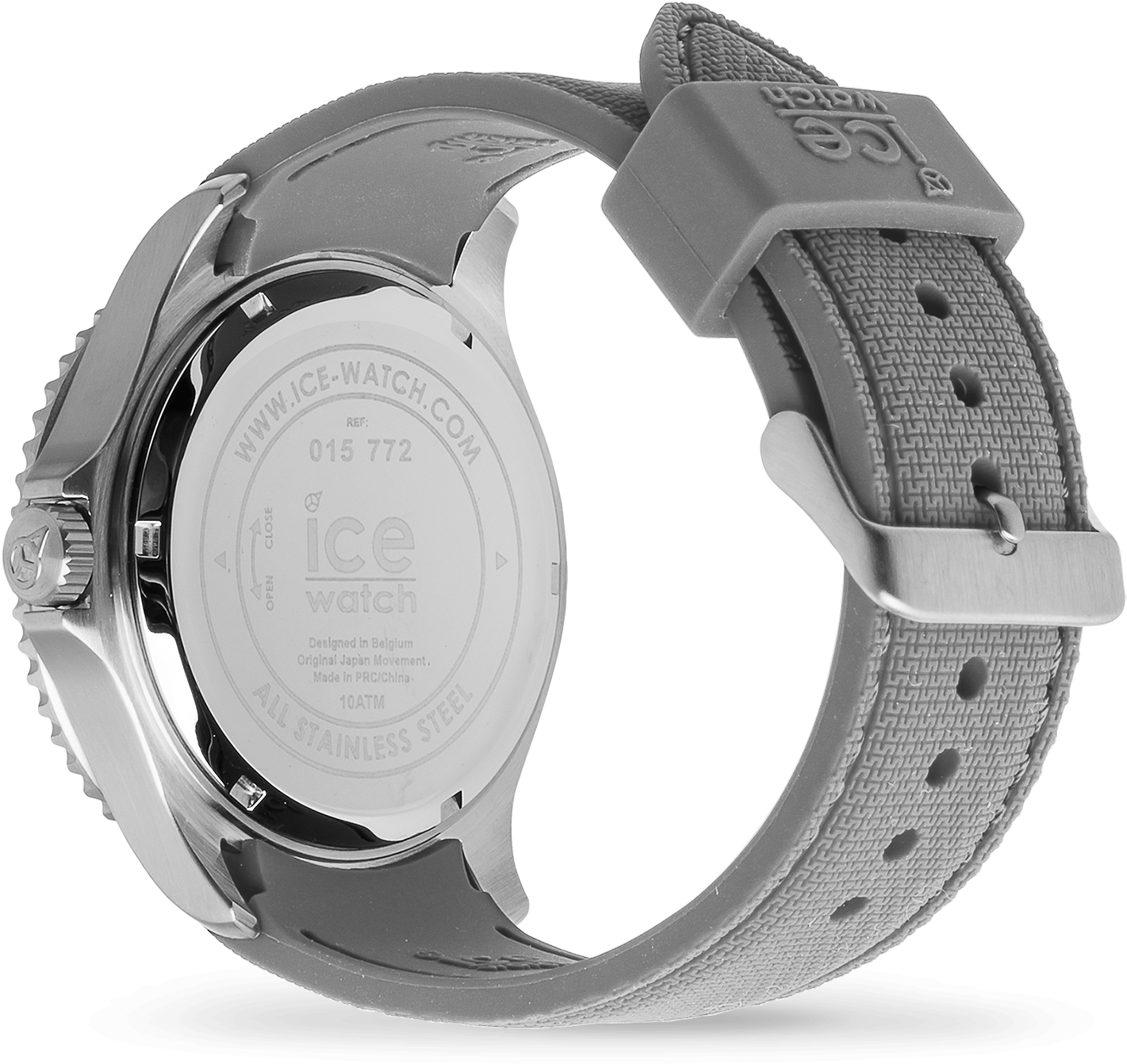 Ice Steel - Grey - Analog Watch (1500x1500), Png Download