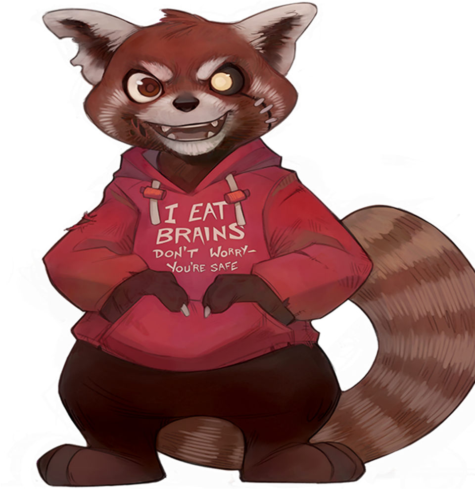 I Am Your Red Panda Zombie Overlord That Is All (987x987), Png Download