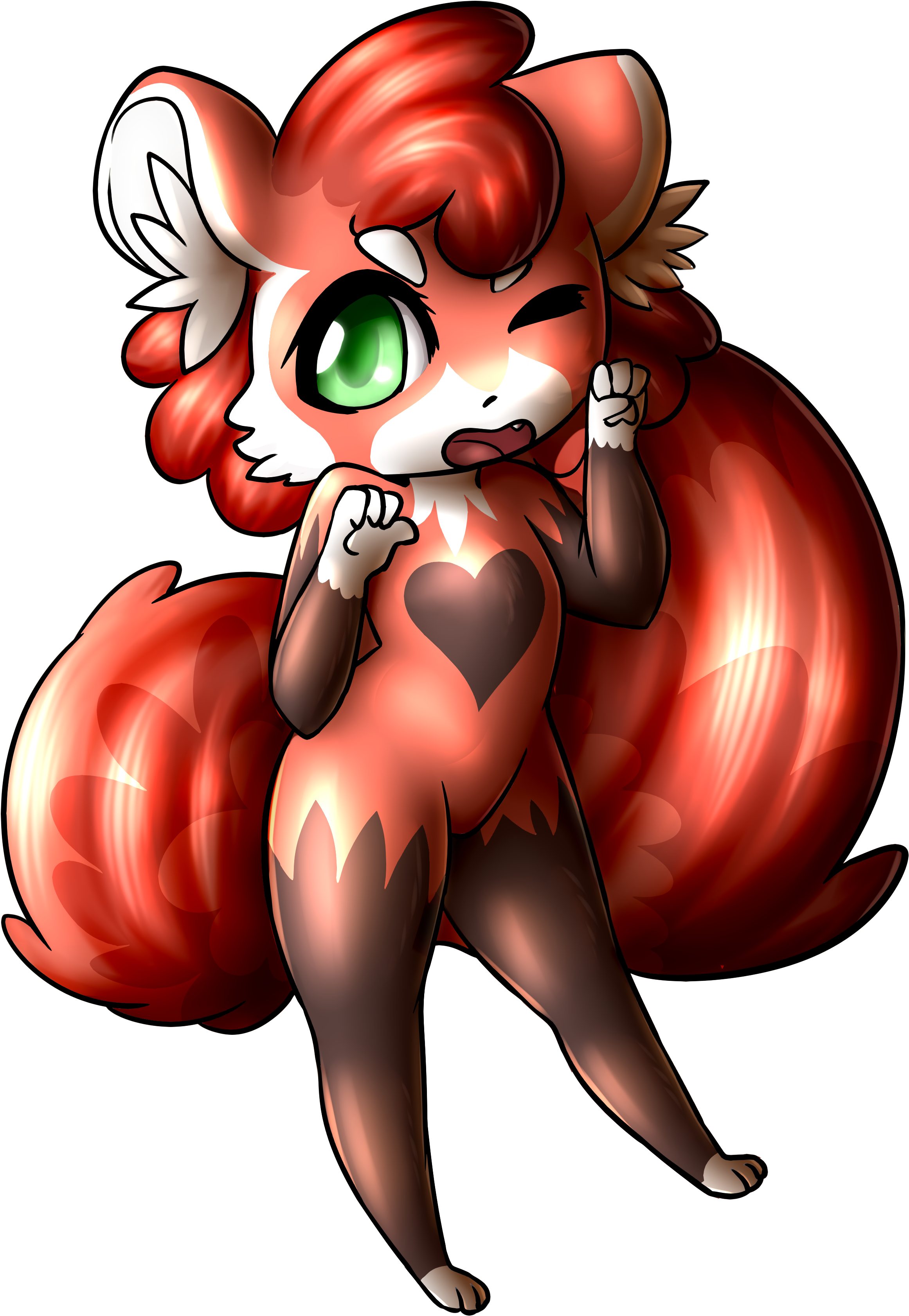 Red Panda - Cartoon (3500x3500), Png Download