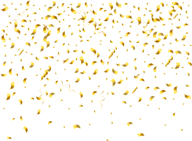 Confetti Clipart Clip Art - Happy New Year 2019 Ahmed (640x480), Png Download