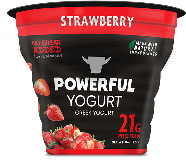 Strawberry Yogurt - High Protein Greek Yogurt (640x640), Png Download