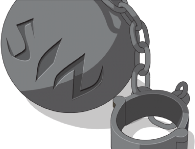Chain Clipart Ball Chain - Ball And Chain Clip Art (640x480), Png Download