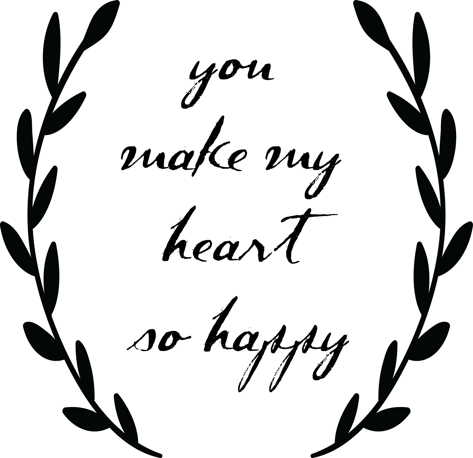 Semi Bloom Wreath ' - My Heart Is So Happy (1849x1791), Png Download