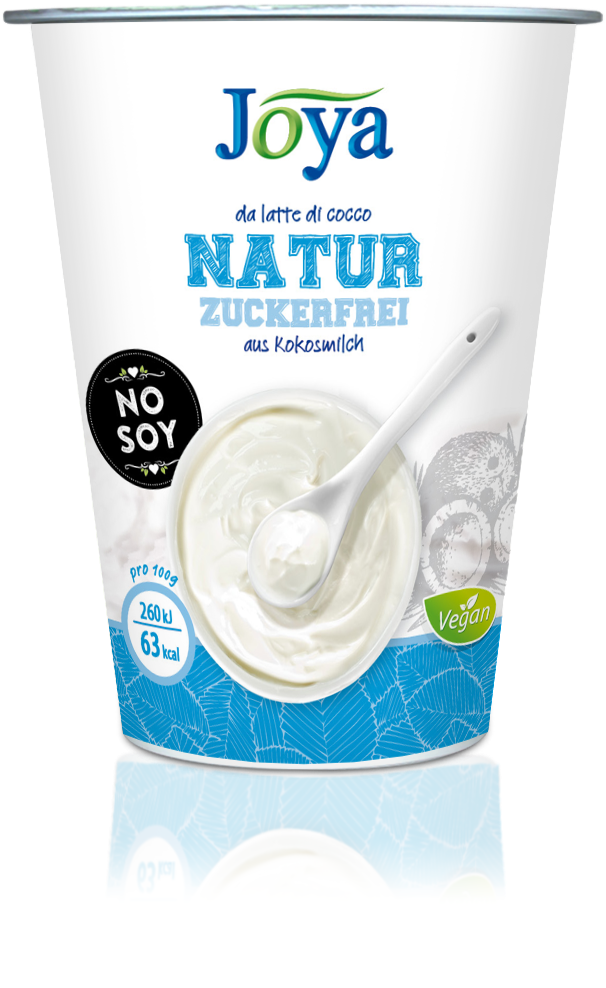 Coconut Yogurt Alternative Natural - Joya (1400x1583), Png Download
